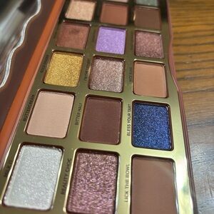 Too Faced Vibrant Eyeshadow Palette with Blue, Gold, and Brown Hues